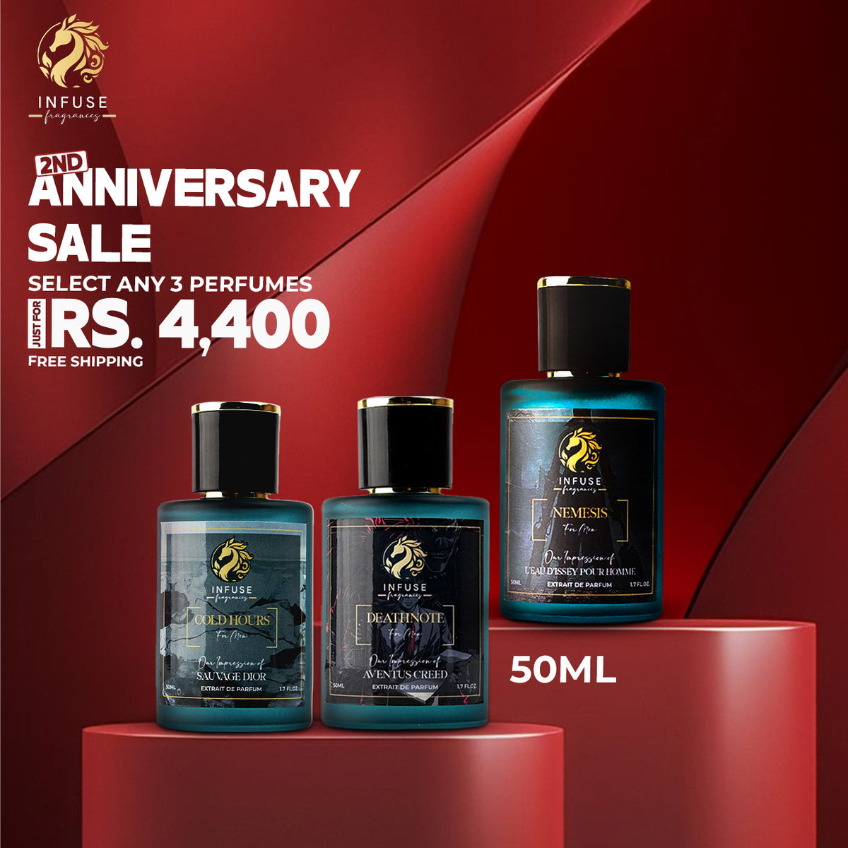 Anniversary Deal-3 50ml Perfumes